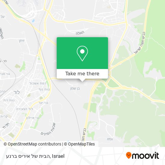 הבית של איריס ברנע map