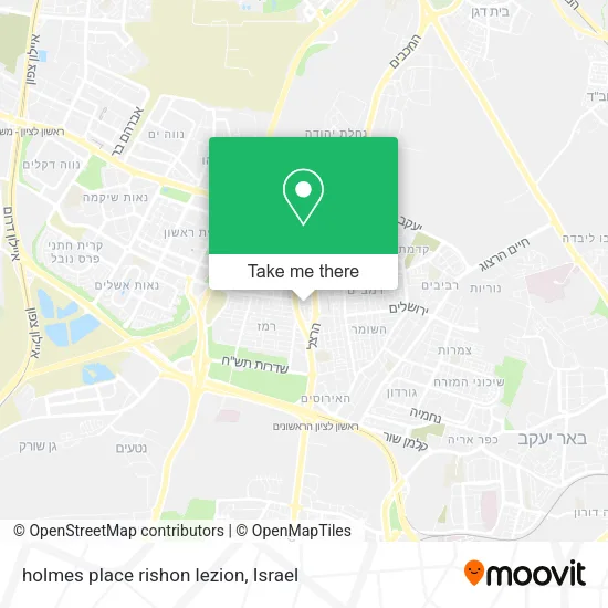 Карта holmes place rishon lezion