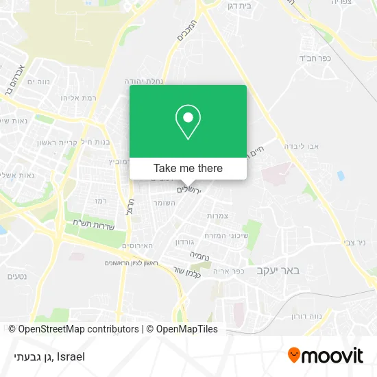 Карта גן גבעתי