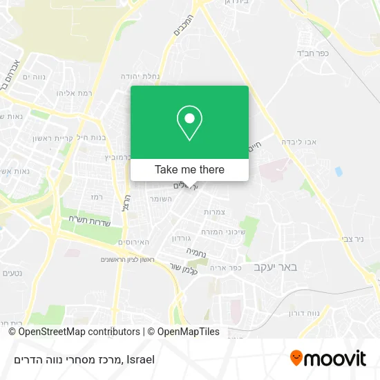Карта מרכז מסחרי נווה הדרים