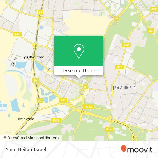 Yinot Beitan map