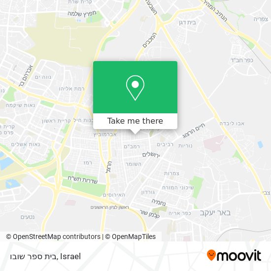 בית ספר שובו map