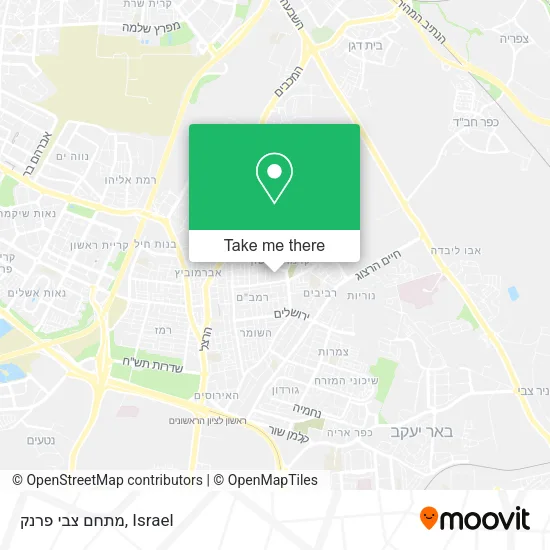 Карта מתחם צבי פרנק