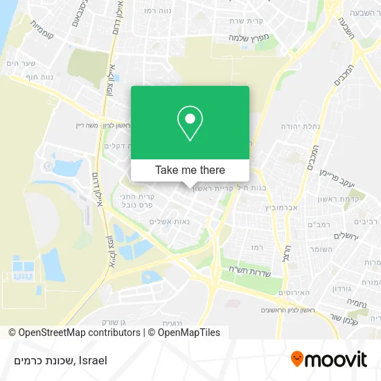 Карта שכונת כרמים