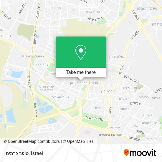 Карта סופר כרמים