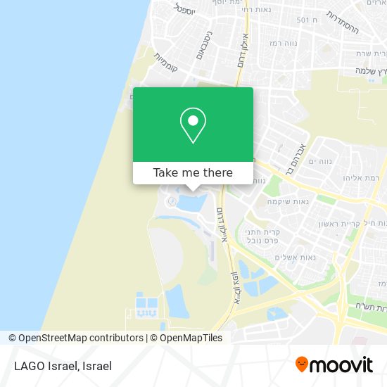 LAGO Israel map