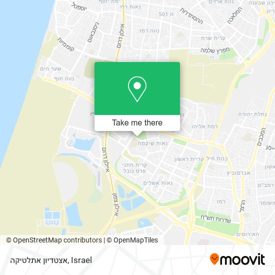 אצטדיון אתלטיקה map