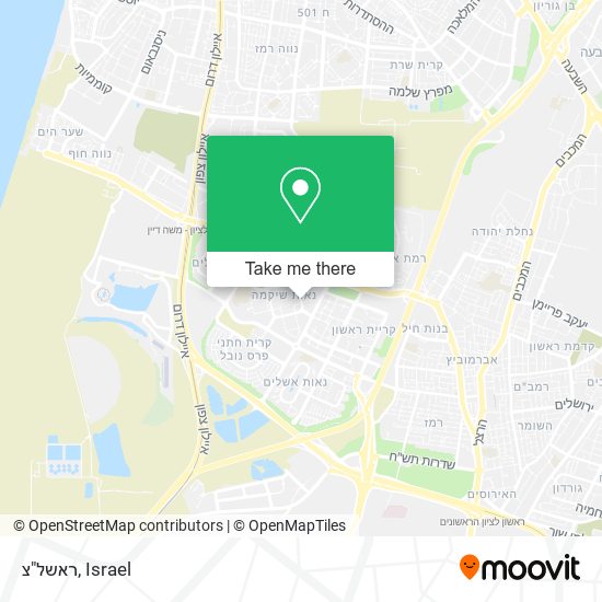 ראשל"צ map