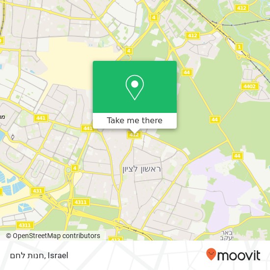 חנות לחם map