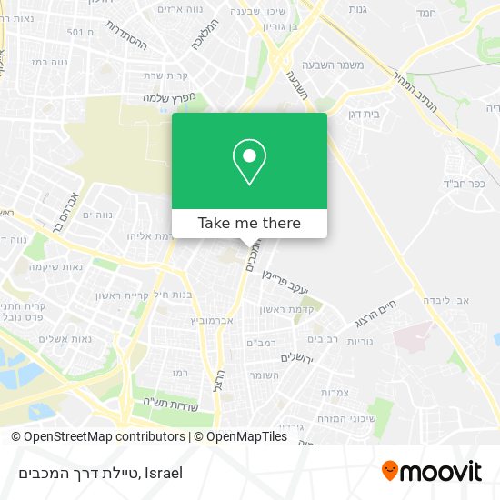 טיילת דרך המכבים map