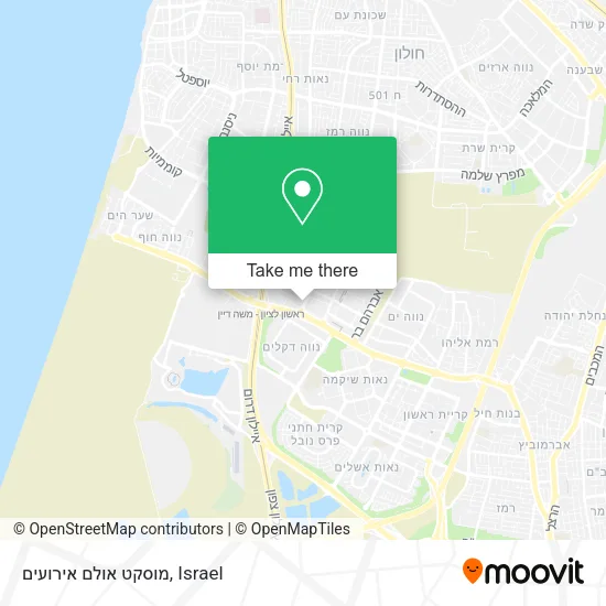 מוסקט אולם אירועים map