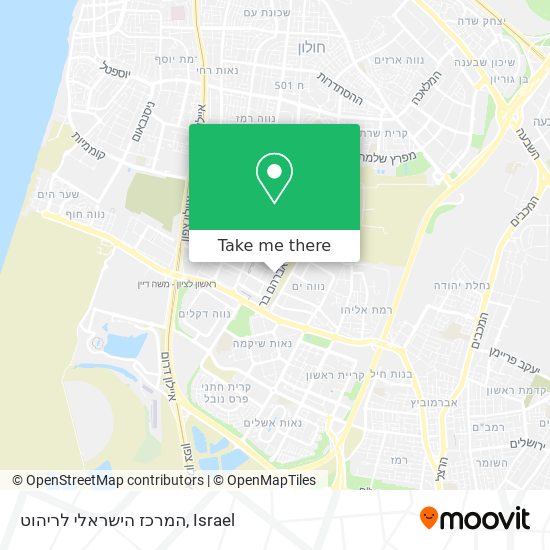 המרכז הישראלי לריהוט map