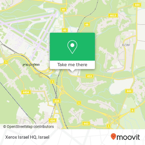 Xerox Israel HQ map