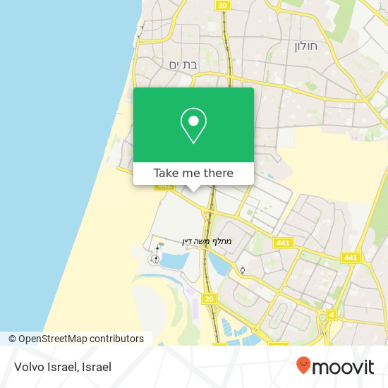 Volvo Israel map