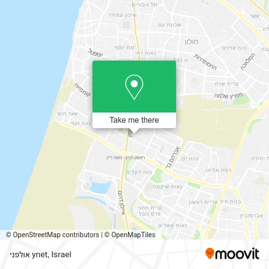Карта אולפני ynet
