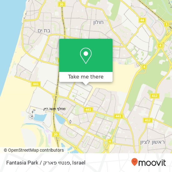 Fantasia Park / פנטזי פארק map