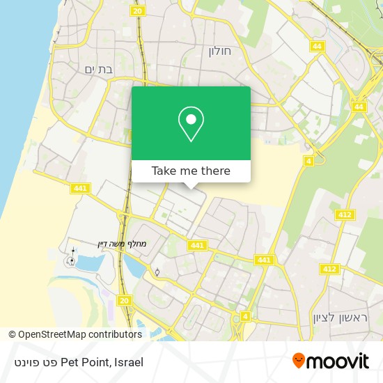 פט פוינט Pet Point map