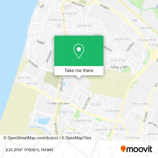 Карта גימנסיה יצחק נבון