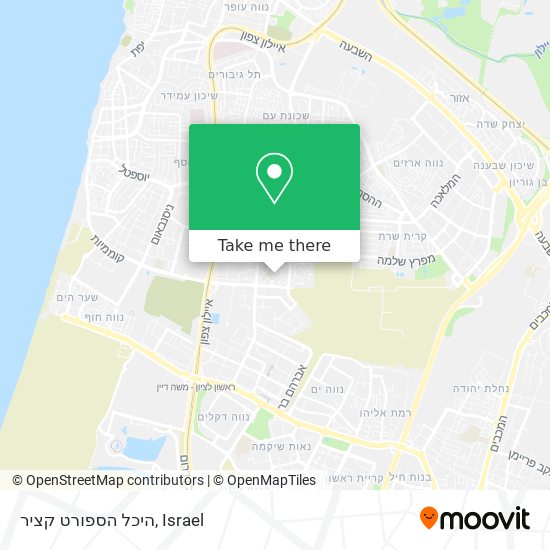 היכל הספורט קציר map