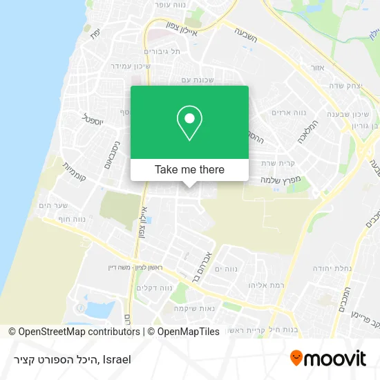 Карта היכל הספורט קציר