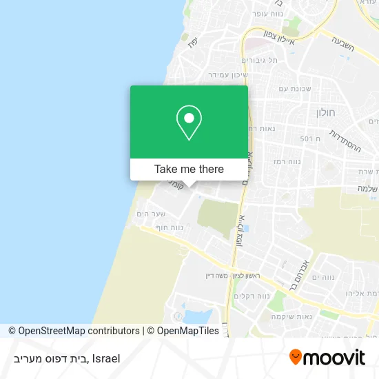 Карта בית דפוס מעריב
