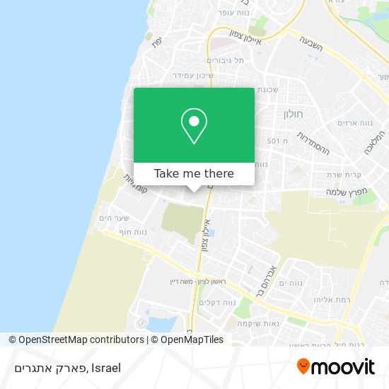 פארק אתגרים map