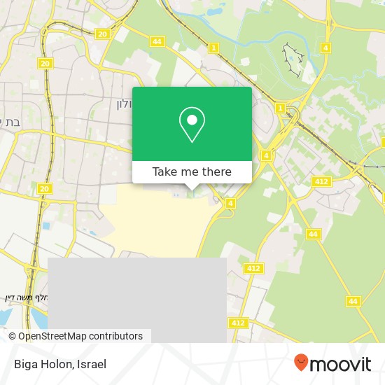 Карта Biga Holon