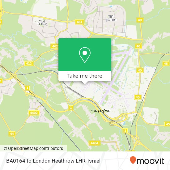 BA0164 to London Heathrow LHR map