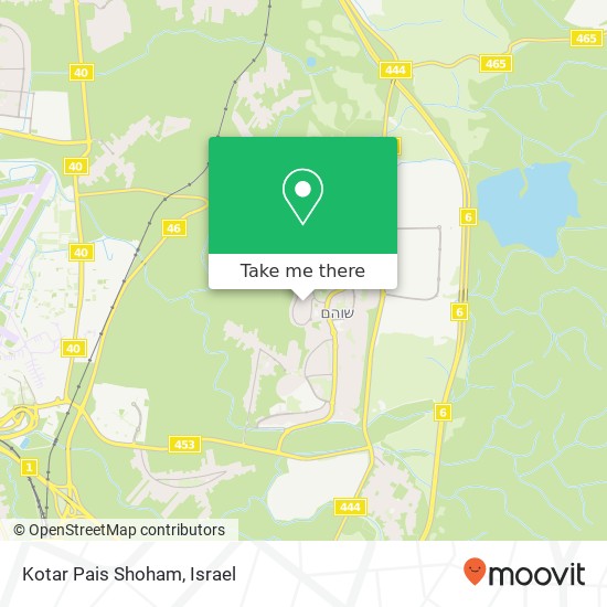 Kotar Pais Shoham map