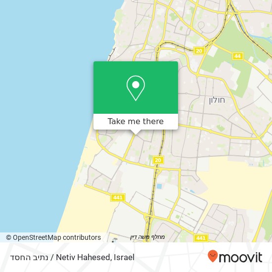 נתיב החסד / Netiv Hahesed map