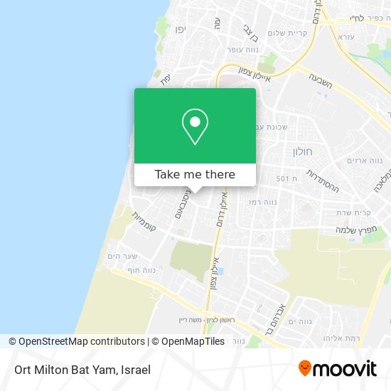 Карта Ort Milton Bat Yam