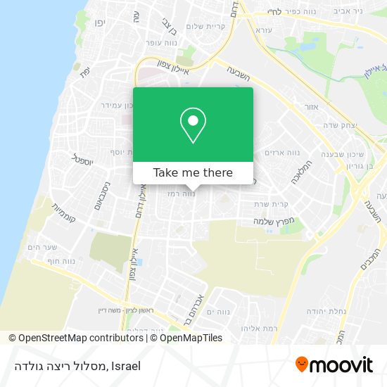 מסלול ריצה גולדה map