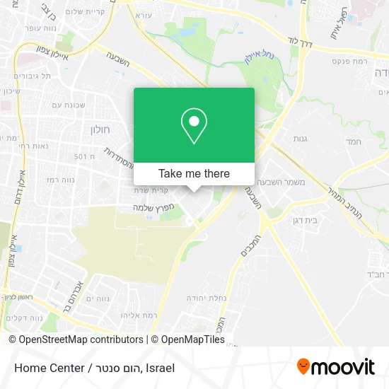 Карта Home Center / הום סנטר