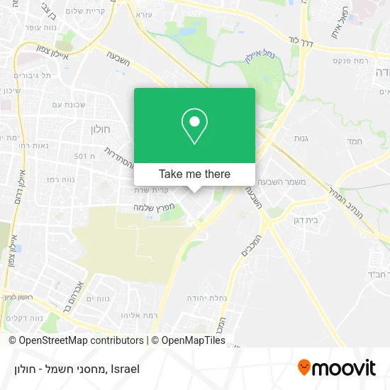Карта מחסני חשמל - חולון
