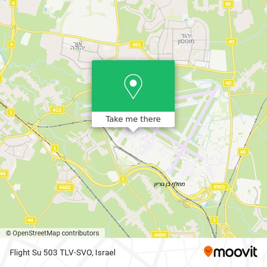 Карта Flight Su 503 TLV-SVO