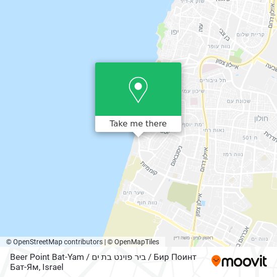 Beer Point Bat-Yam / ביר פוינט בת ים / Бир Поинт Бат-Ям map