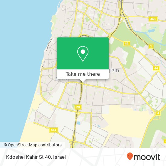 Kdoshei Kahir St 40 map