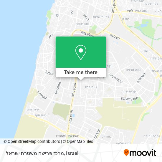 מרכז פרישה משטרת ישראל map