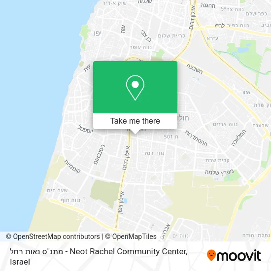 Карта מתנ"ס נאות רחל - Neot Rachel Community Center