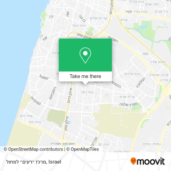 Карта מרכז ״רעים״ למחול