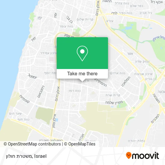 Карта משטרת חולון