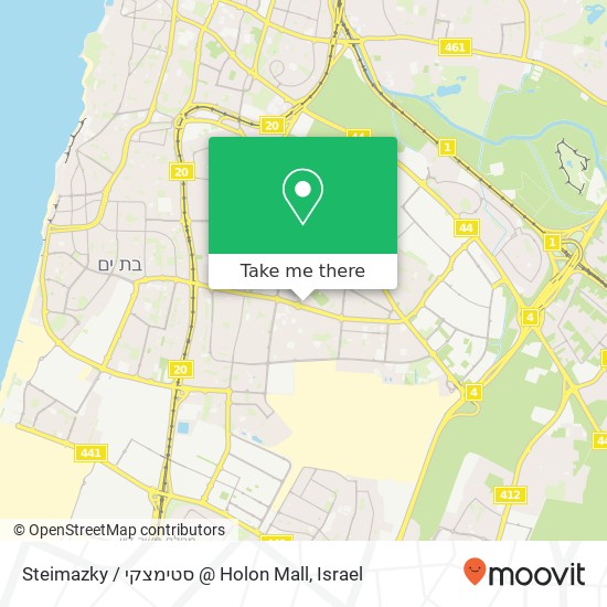 Карта Steimazky / סטימצקי @ Holon Mall