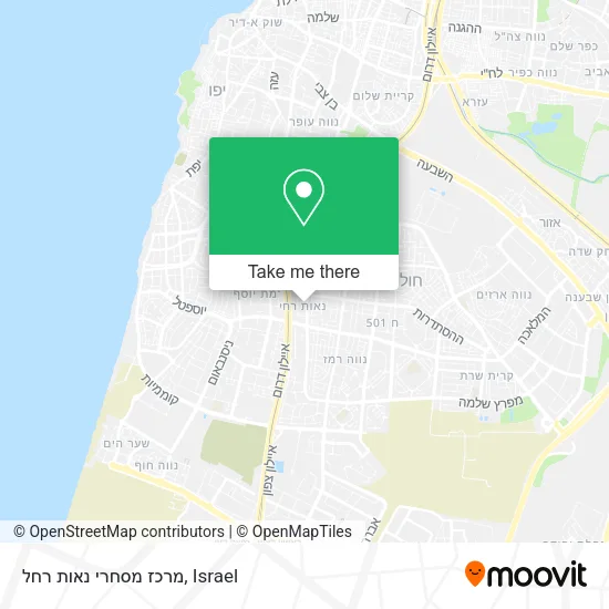 Карта מרכז מסחרי נאות רחל