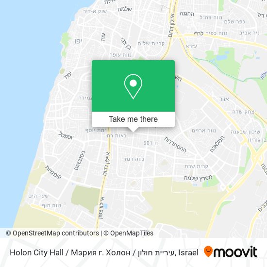 Holon City Hall / Мэрия г. Холон / עיריית חולון map