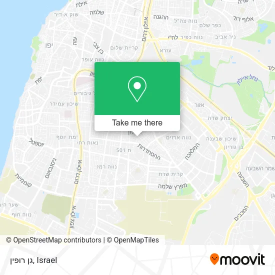 Карта גן רופין