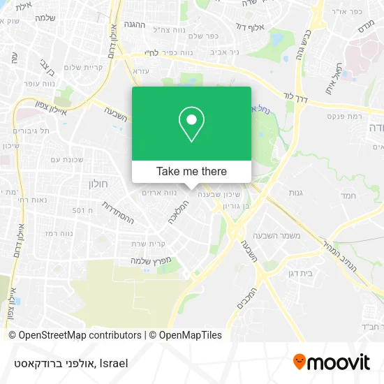 Карта אולפני ברודקאסט