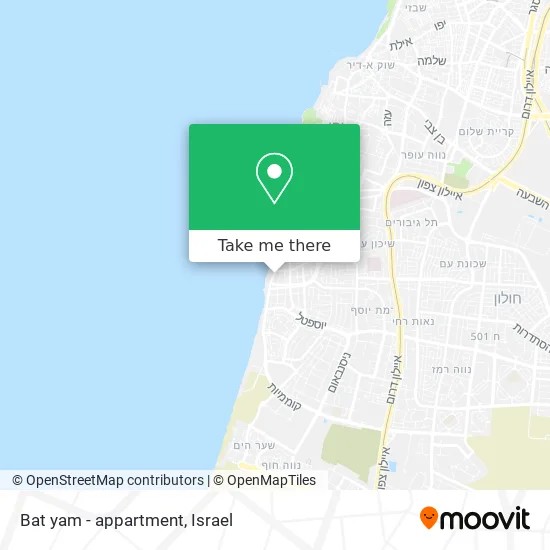 Карта Bat yam - appartment