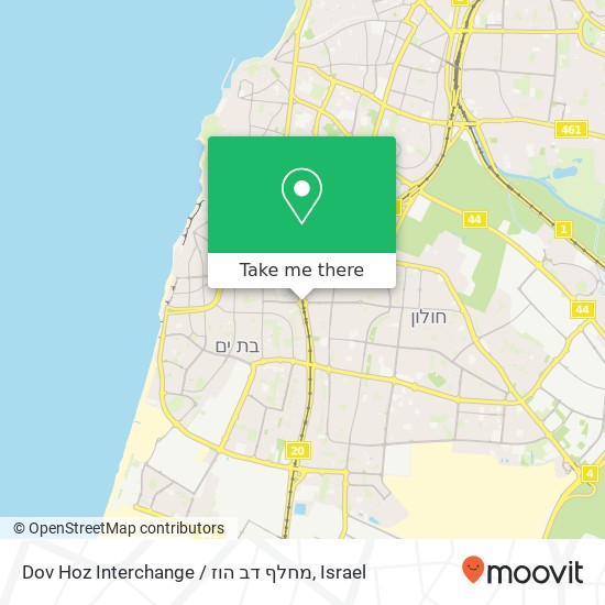 Dov Hoz Interchange / מחלף דב הוז map