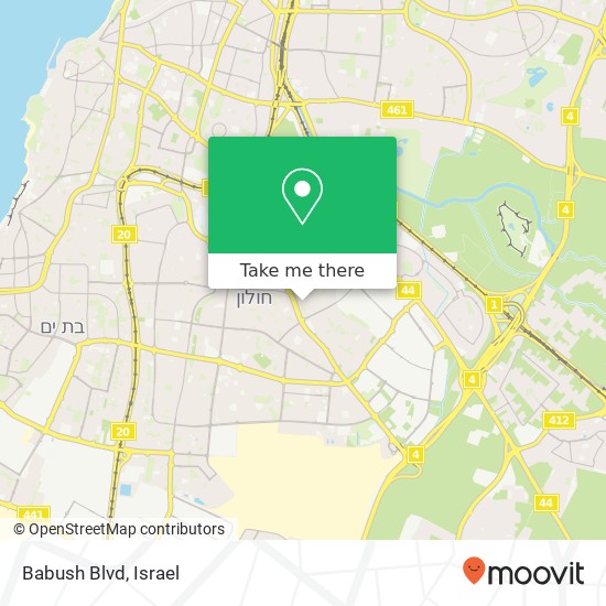 Babush Blvd map