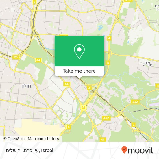 עין כרם, ירושלים map